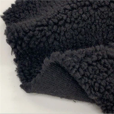 Polyester Sherpa Fleecetyg