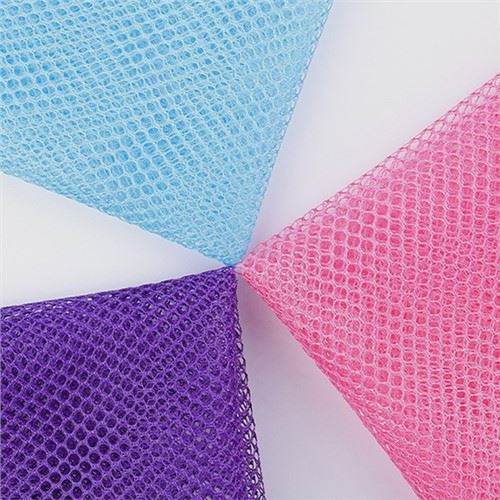 Polyester sexkantigt mesh stickning tyg